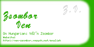 zsombor ven business card